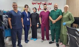 مستشفى اليرموك التعليمي يجري عملية قسطارية طارئة لمريض يعاني من احتشاء العضلة القلبية